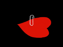 Paper Clips Love GIF by Barbara Pozzi