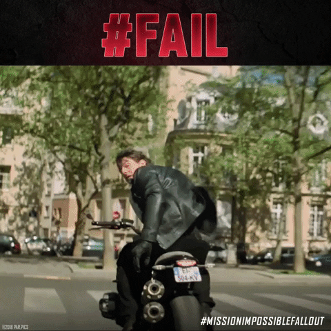 moto fail GIF by Mission : Impossible Fallout