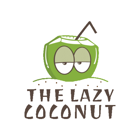 Tha Lazy Coconut Sticker