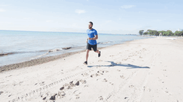 Lake Michigan Running GIF