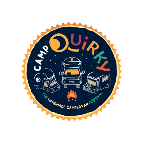 Camp Quirky Sticker by Quirky Campers