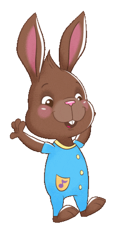 Jumping Bunny Rabbit Sticker by Canticos World for iOS & Android | GIPHY