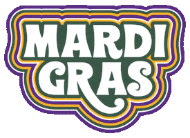 Mardi Gras Parade Sticker by Sweet Baton Rouge