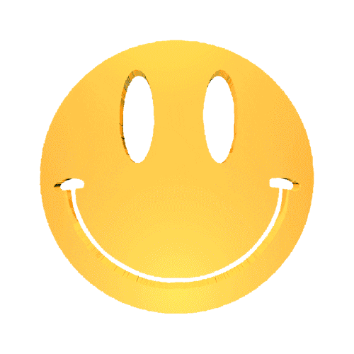 Happy Smiley Face Sticker by popgangrecords