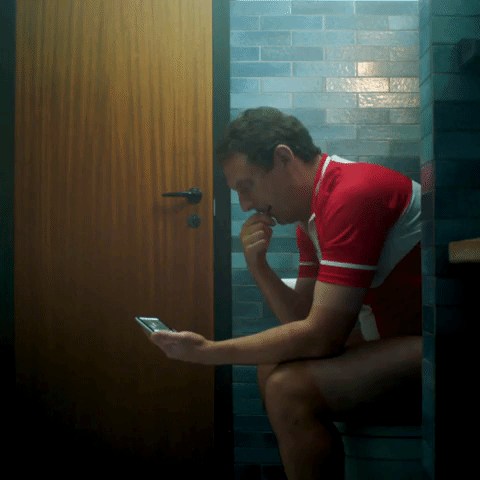 Toilet Tv2 GIF by TV 2 SPORT