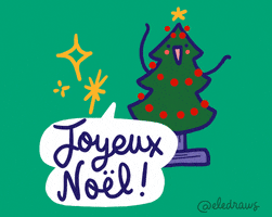 Happy Christmas Tree GIF by Eledraws (Eleonore Bem)