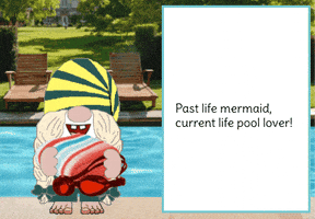 Pool Party Gnome GIF