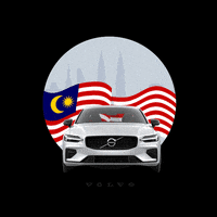 Flag Merdeka GIF by Volvo Car Malaysia