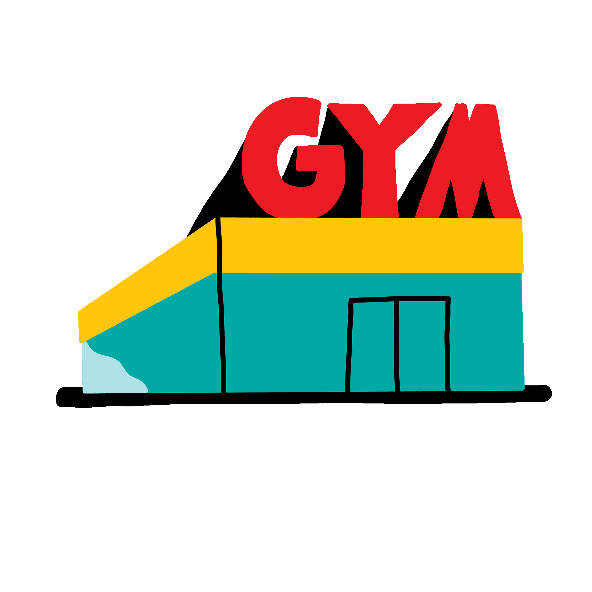 Weight Lifter Oops Sticker by thomas slater for iOS & Android GIPHY