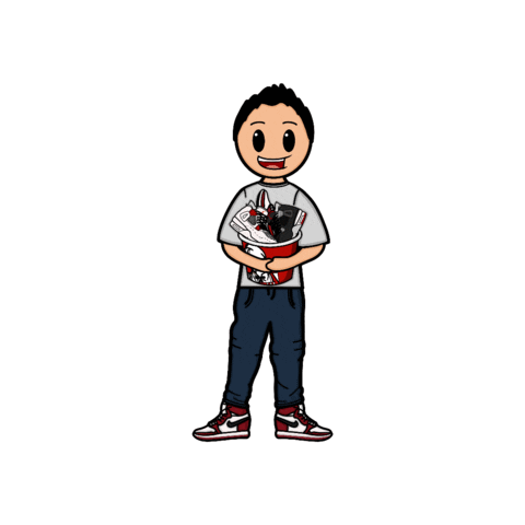 Happy Cartoon Sticker