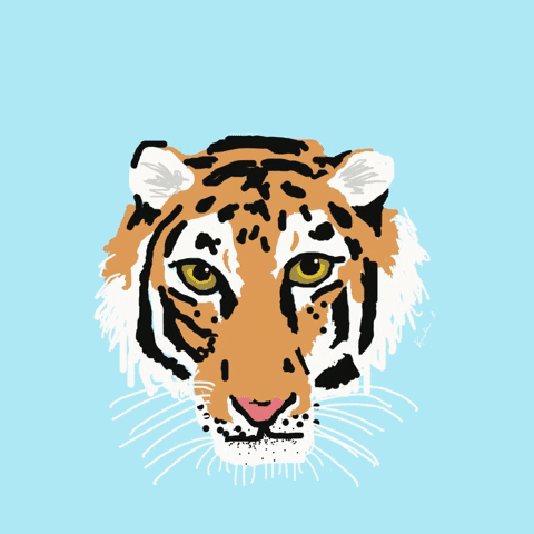 Wink Tiger GIF