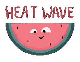 Burning Heat Wave Sticker by stopmotreats