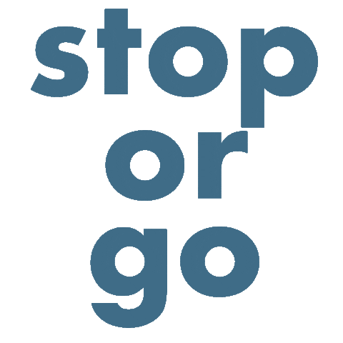 Stop Or Go Sticker by risknfun-alpenverein