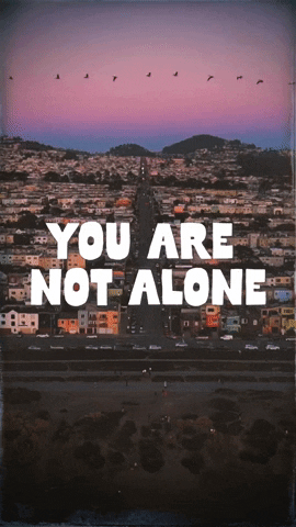 You Are Not Alone Sunset GIF by Yevbel