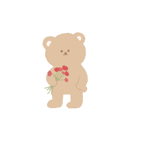 くま 花 Sticker