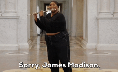 James Madison Flute GIF by GIPHY News - Find & Share on GIPHY