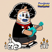 Day Of The Dead Dia De Muertos GIF by Meme World of Max Bear