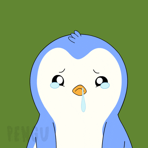 Sad Oh No GIF by Pudgy Penguins by pudgypenguins