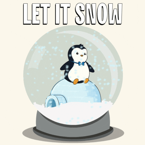 Let It Snow GIF by Pudgy Penguins
