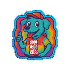 Rainbowwoof Sticker by GuccioSmoogleers