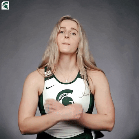 Kat Borders GIF by Michigan State Athletics