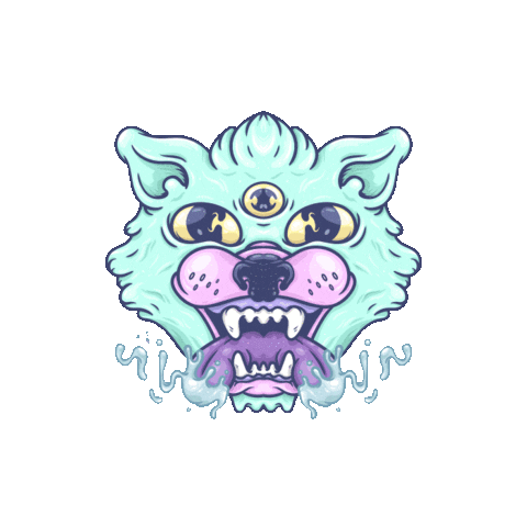 Wolf Tiguer Sticker by angelflemus17