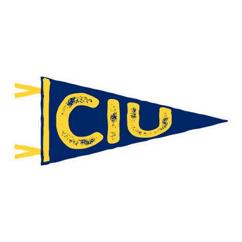 Flag Rams Sticker by Columbia International University