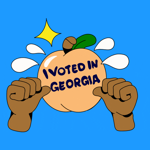 Georgia Peach Vote GIF by Creative Courage