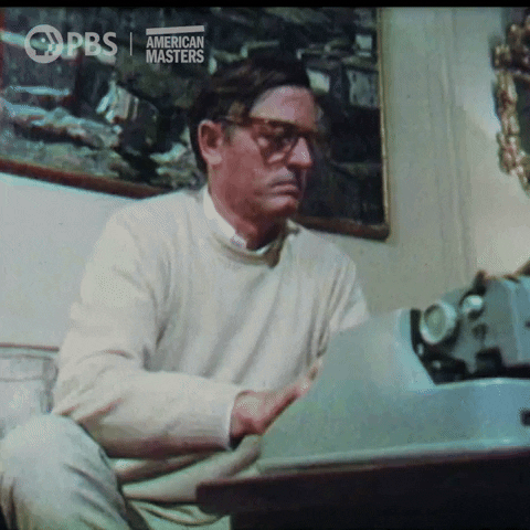 The Right Writing GIF by American Masters on PBS