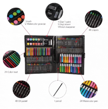 Watercolor Drawing Art GIF