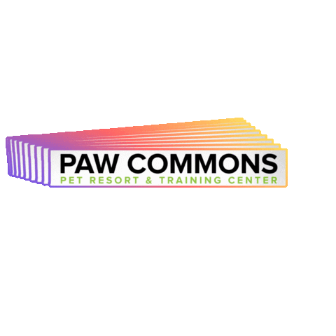 Paw Commons Pet Resort Sticker
