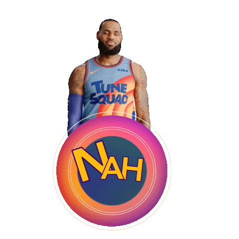 Lebron James No Sticker by Space Jam