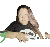 Confused Point Sticker by LoriBorde