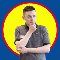 Thinking Pondering GIF by Lidl Ireland