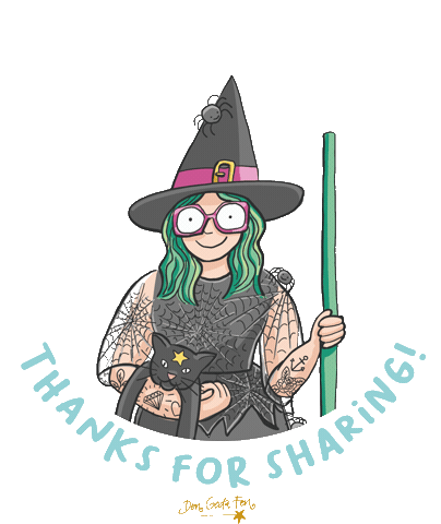 Halloween Thanks Sticker by DenGodaFen