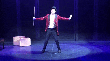 Singing With Hat And Cane GIF