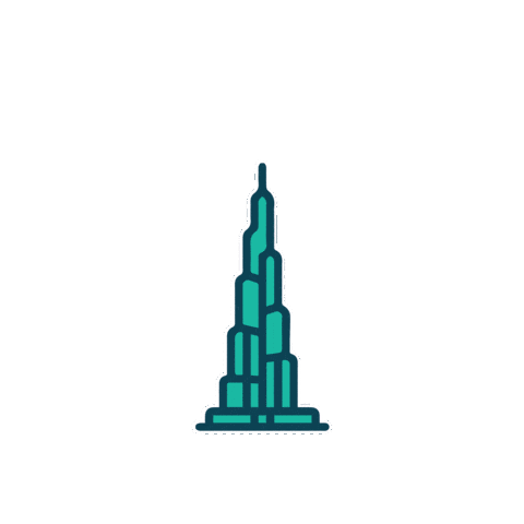 Dubairun Sticker by WorldsIconic