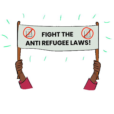 Refugee Action Sticker