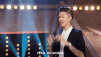 Kristen Kish saying 'yeah, no words' while doing a head-explode gesture