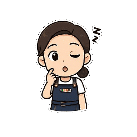 Sleepy Sticker by Kombucha Works