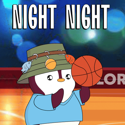 Good Night Basketball GIF by Pudgy Penguins