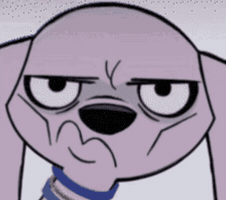Serious Dog GIF