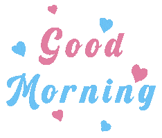 Good Morning Hearts Sticker