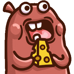 Cheese Eating Sticker