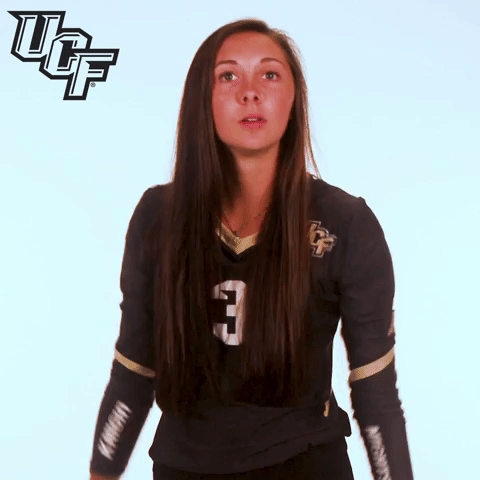amber olson ucf volleyball. volleyball GIF by UCF Knights