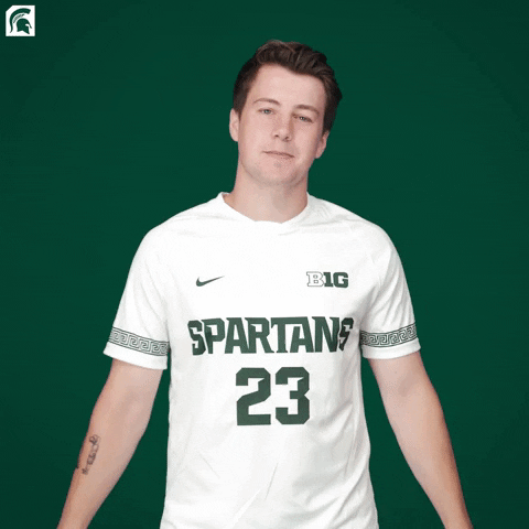 Go Green GIF by Michigan State Athletics