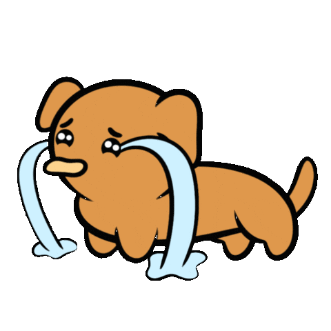 Sad Sausage Dog Sticker