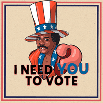 Apollo Creed I need you to vote in the PA elections some movement