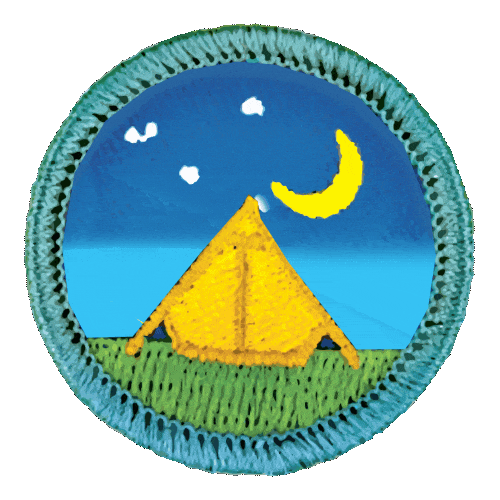 Camping Day And Night Sticker by twotribes
