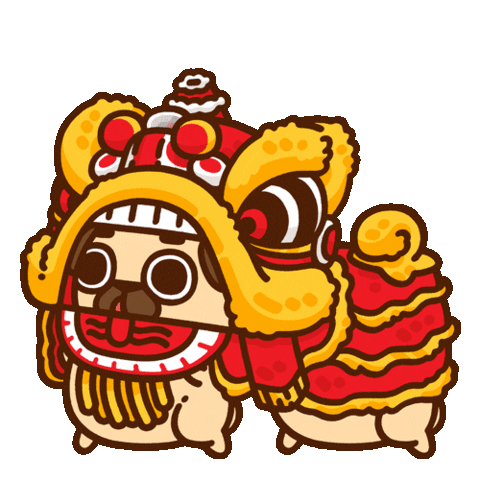 Chinese New Year Sticker by Puglie Pug